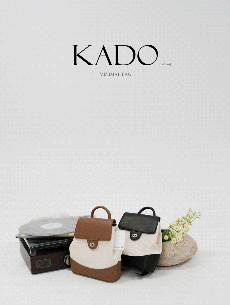 [오픈 10% 할인 / 1주일간 추가 5% 할인] KADO 미니멀백팩 - 2 color